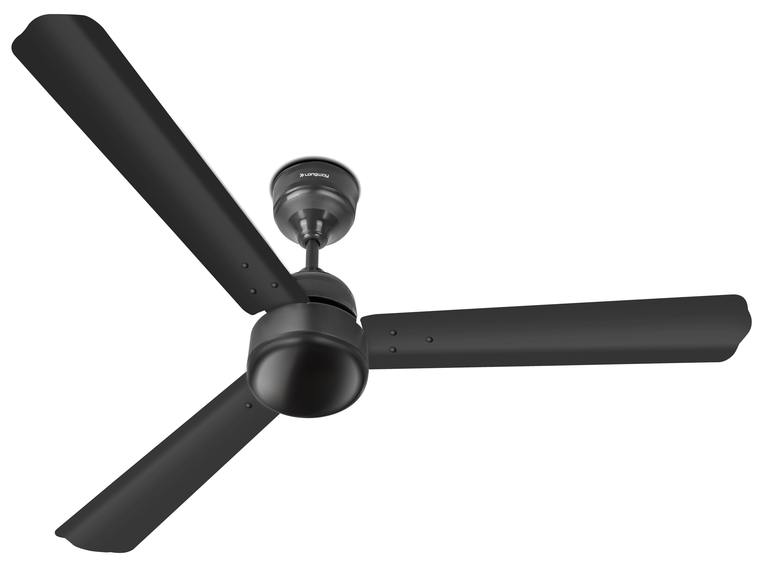 LONGWAY Luminair 1200 mm BLDC Ceiling Fan with Remote Control | BEE 5 Star Rated Energy Efficient | Ultra High Speed 3 Blade Anti-Dust Decorative | 5 Years Warranty (Smoked Brown)