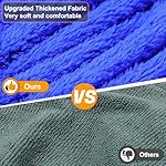 Bienbee Dog Bathrobe, Quick Drying Dog Robe Super Absorbent Dog Towels for Drying Dogs, Warm Keeping Dog Robes for After Bath Dogs Bath Supplies Dark Blue XL - Image 3