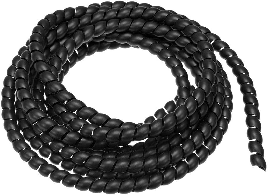 20Ft XHF 1/2" Spiral Cable Wrap 12mm(Wrapping Range9mm65mm) Cord for Computer