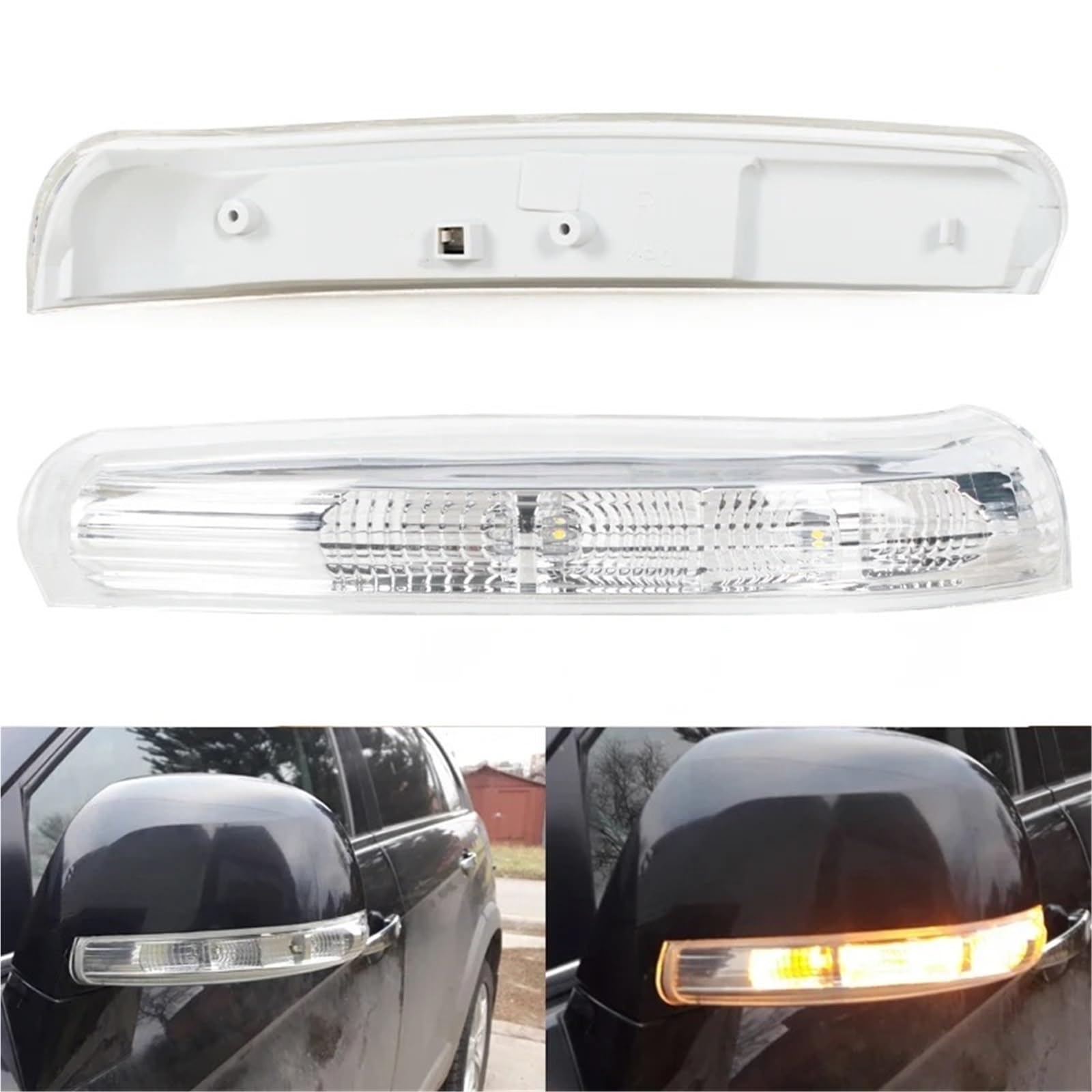 Luce Specchietto Laterale Per Chevrolet Per Captiva 2007 2008 2009 2010 2011-2016 Specchietto Retrovisore Luci Lampeggianti Sinistra Destra LED Auto Indicatore Direzione(Left)