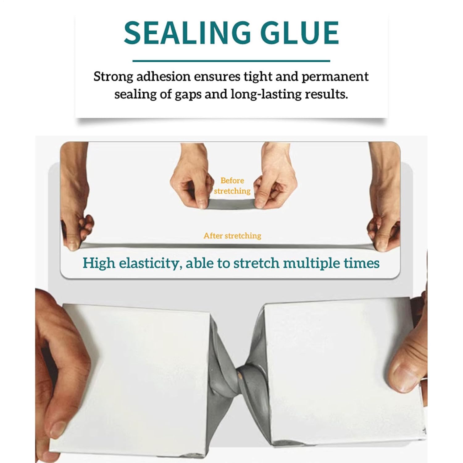 Concrete Crack Filler – 500ml Self-Leveling Cement Floor Grout | Waterproofing and Sealing Agent for Concrete Slab Cracks | Quick-Drying Sealant for Roof Wall Gaps and Daily Use