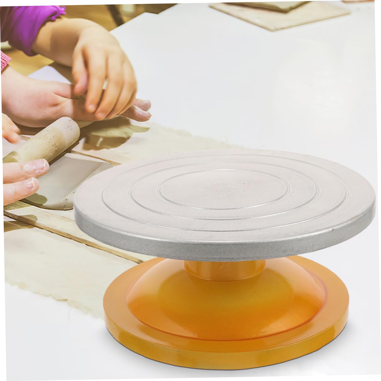 2stücke Drehbare Tortenplatte Stabiler Tortenteller Mit Rutschfester Basis Für Kreatives Dekorieren Kuchen Und -projekte Perfektes Backzubehör Für Hobbybäcker Und