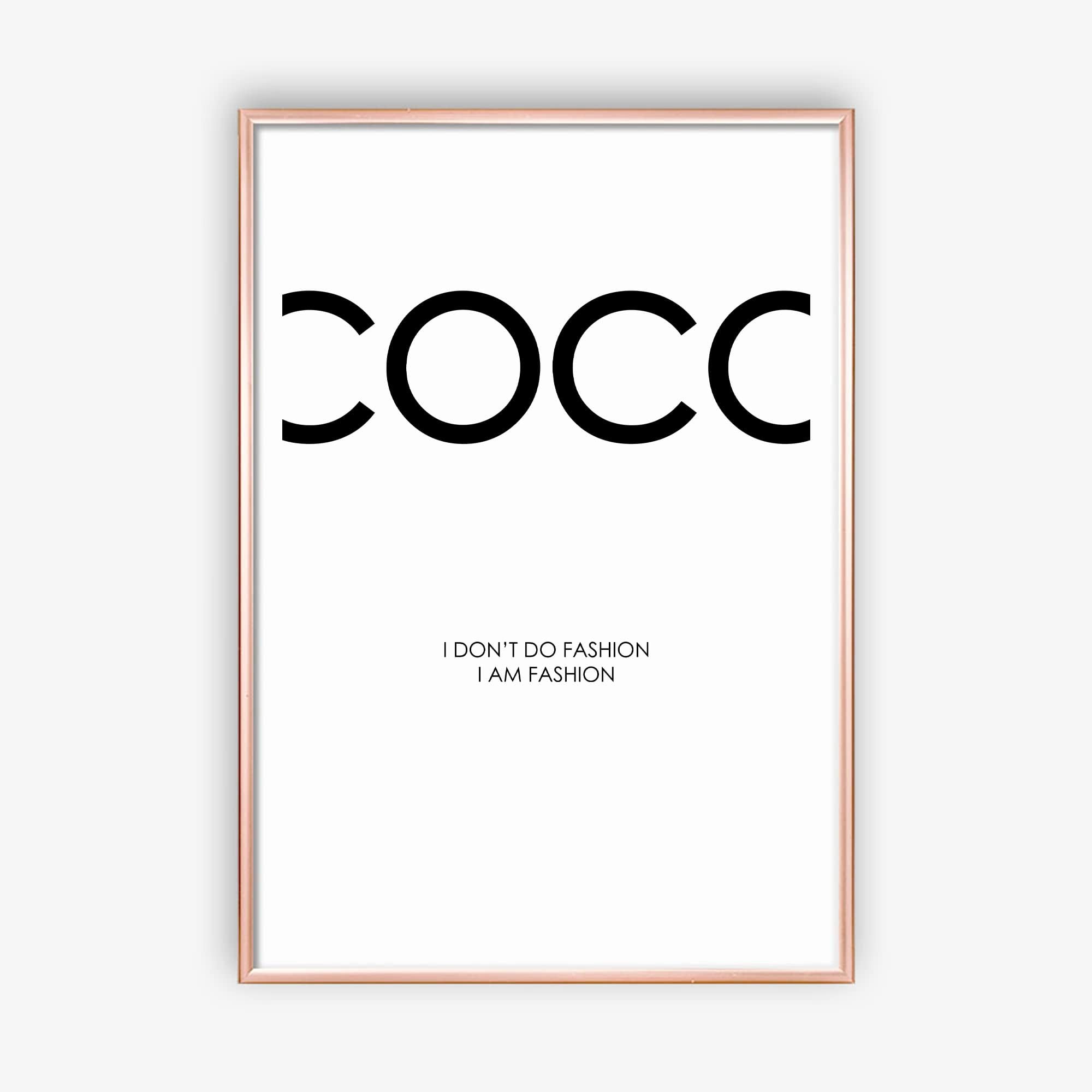 MyMagicMemory Coco Chanel Poster | Perfect and Personalized Gift for Your Best Friends | Customizable Design (DIN A2)