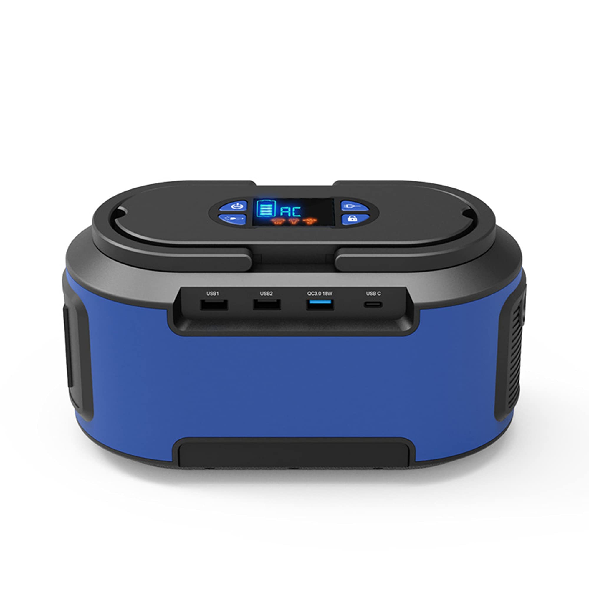 AIZYR 60000mah Générateur D'énergie Solaire Portable Chargeur De Batterie De Panneau Solaire Avec Dc Ac Usb & Système D'éclairage à Del Pour La Maison à L'extérieur, Camping Voyage/EU Plug