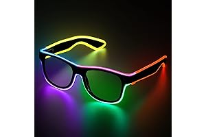 YouRfocus LED Light-Up Glasses: Illuminate Your Glow Party Adventures