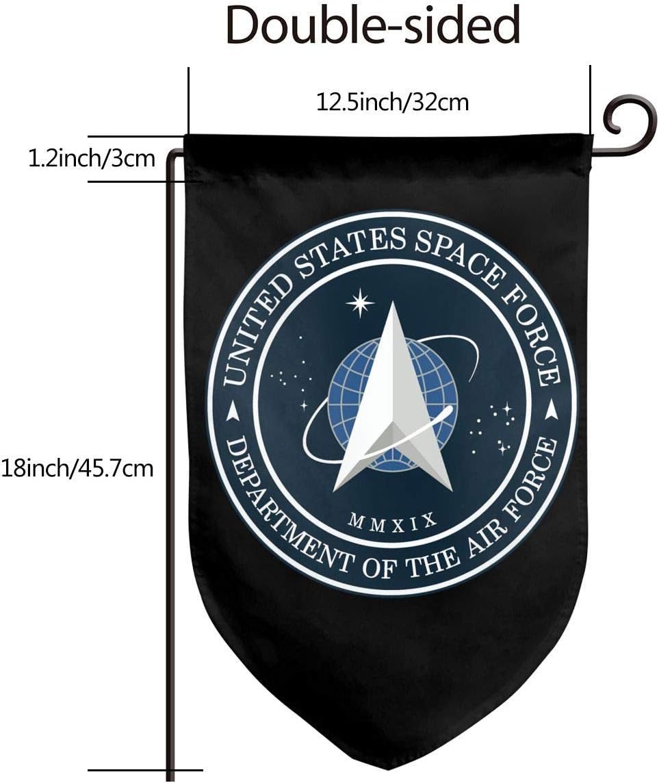 United States Space Force Garden Flag,Lndoors Outdoors American Flag Banner Home Flag 12.5x18in