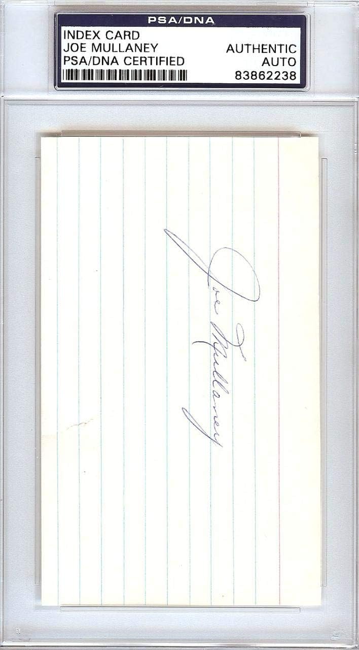 Joe Mullaney Autographed 3x5 Index Card Los Angeles Lakers Coach PSA/DNA #83862238 - NBA Cut Signatures