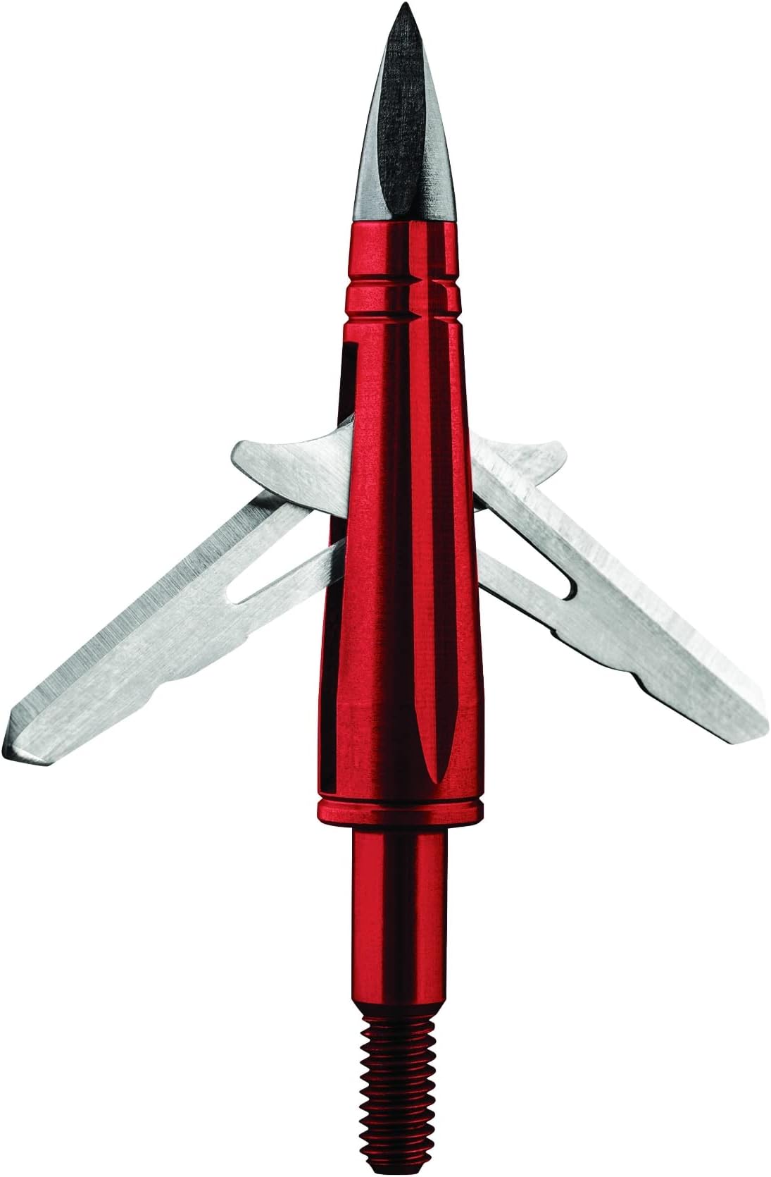 EVO-X CenterPunch Broadhead, Red - Pack of 3 - 100-Grain, Rear-Deploying Design