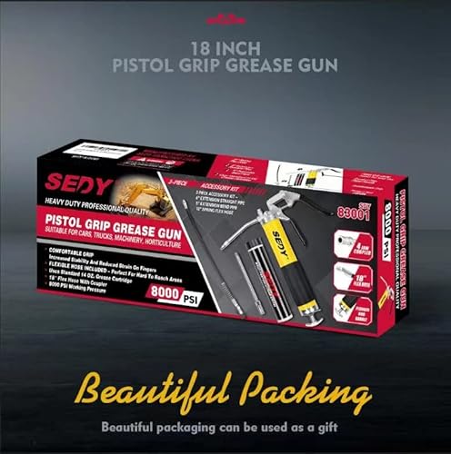 Sedy SDY-83001 Heavy Duty Grease Gun Kit thumb #8