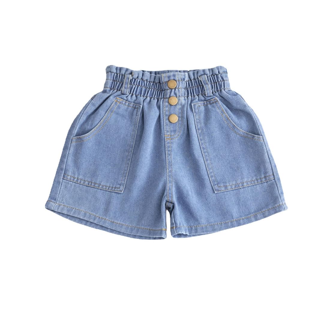 SZJIAHTM 3Pack Kinder Mädchen Sommer Emboridery Flower Denim Shorts Jeans Kurze Hosen Sommerhose