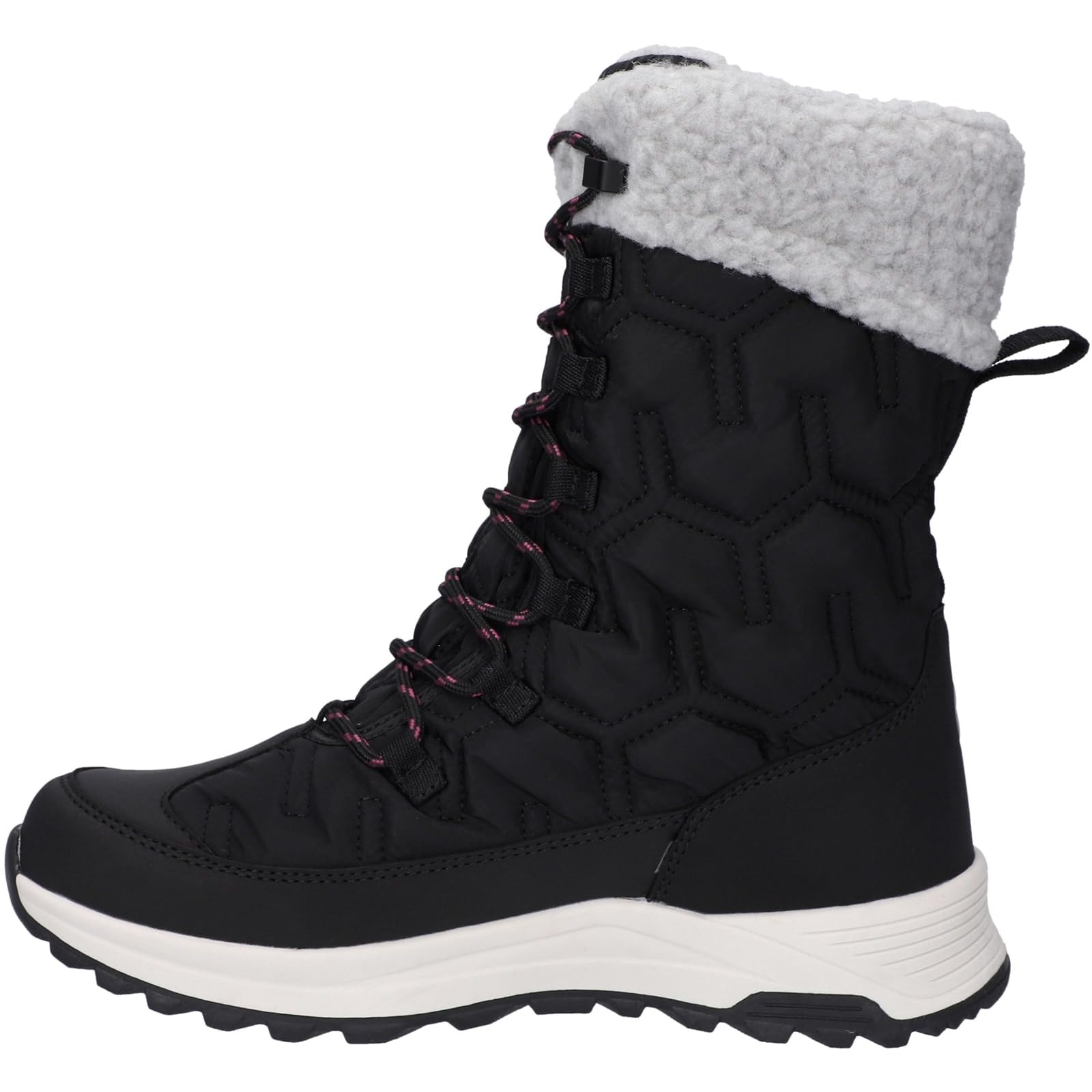 Hi-Tec Sophia Stiefel Jet Black/Festival Fuchsia