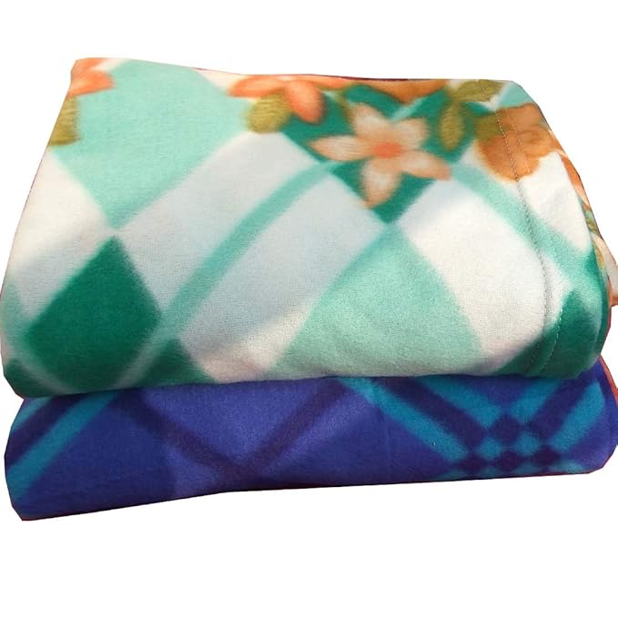 Uniquestyletrader Double Bed Fleece Printed AC Blanket Multicolor ( 90 X100 INCH Full Size Fleece Blanket)