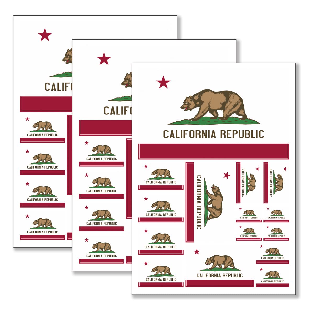 Autocollants drapeau californien pour masquer les rayures de pare-chocs et rajeunir votre voiture