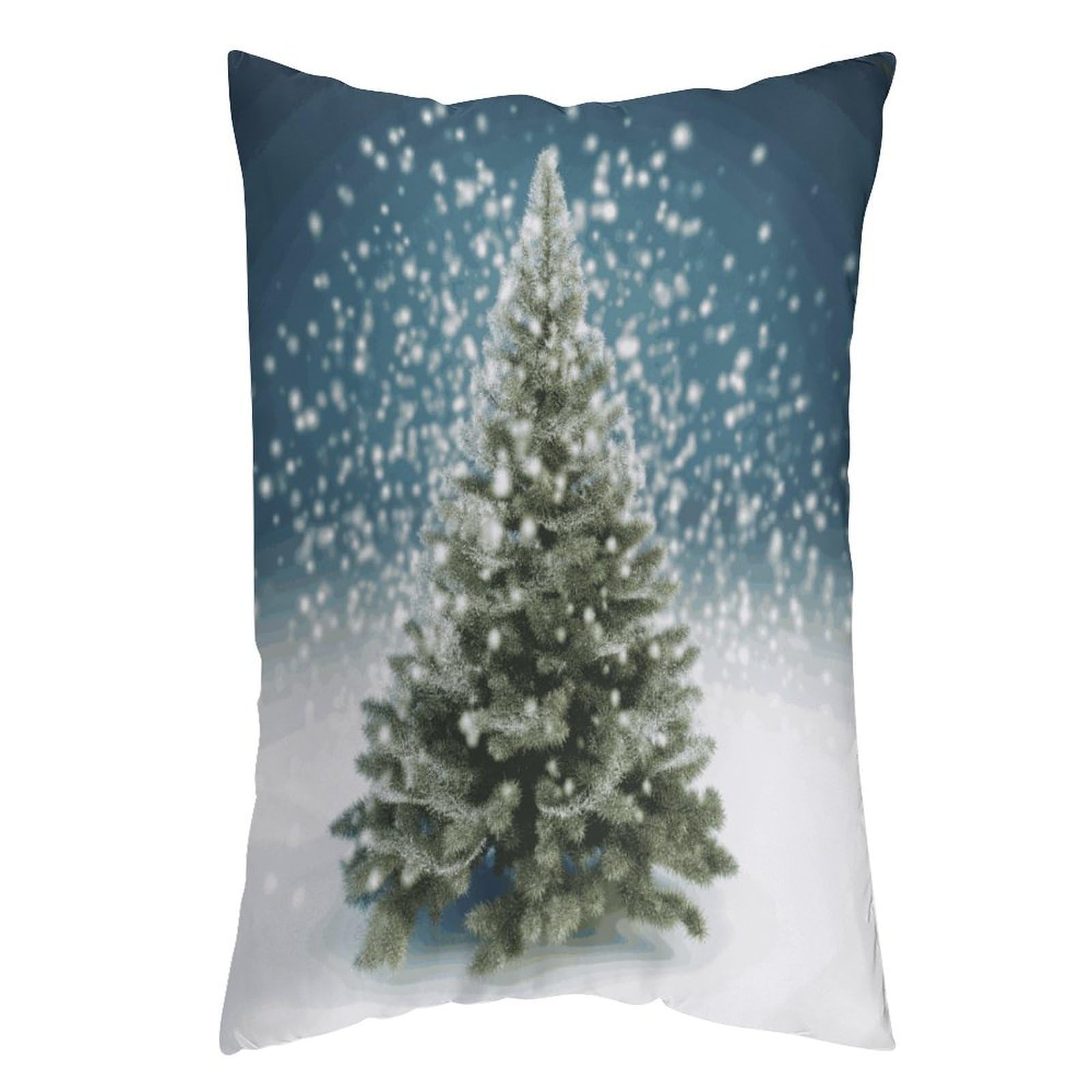 FekiLoot Merry Christmas Pine Tree Throw Pillow Cover Soft Pillowcase with Hidden Zipper Lumbar Decorative Throw Pillow Covers Luxury Cozy Pillows Shams Rectangle Cushion Cases