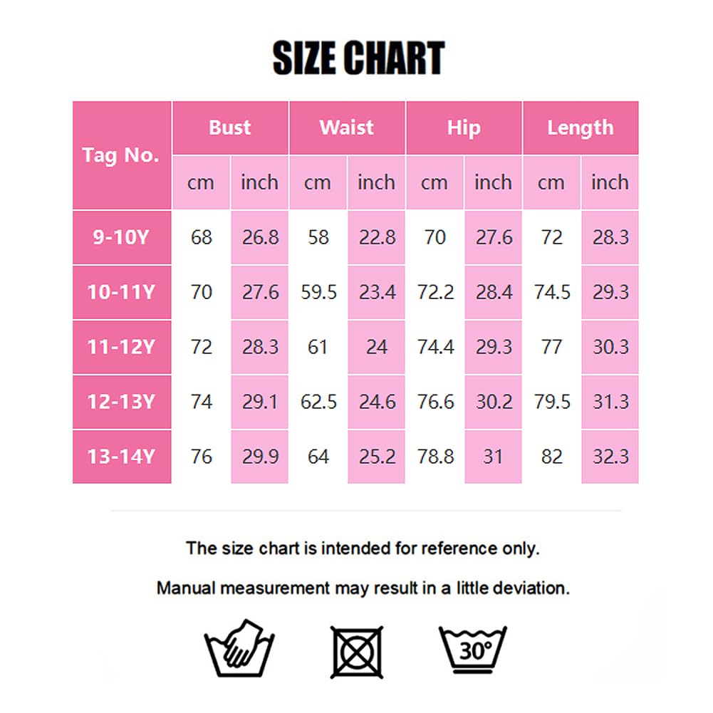 ODIZLI Einschultriges figurbetontes Kleid für Mädchen – Tween-Mädchen, asymmetrischer Ausschnitt, Rüschensaum, schmale Passform, Partykleid für Kinder