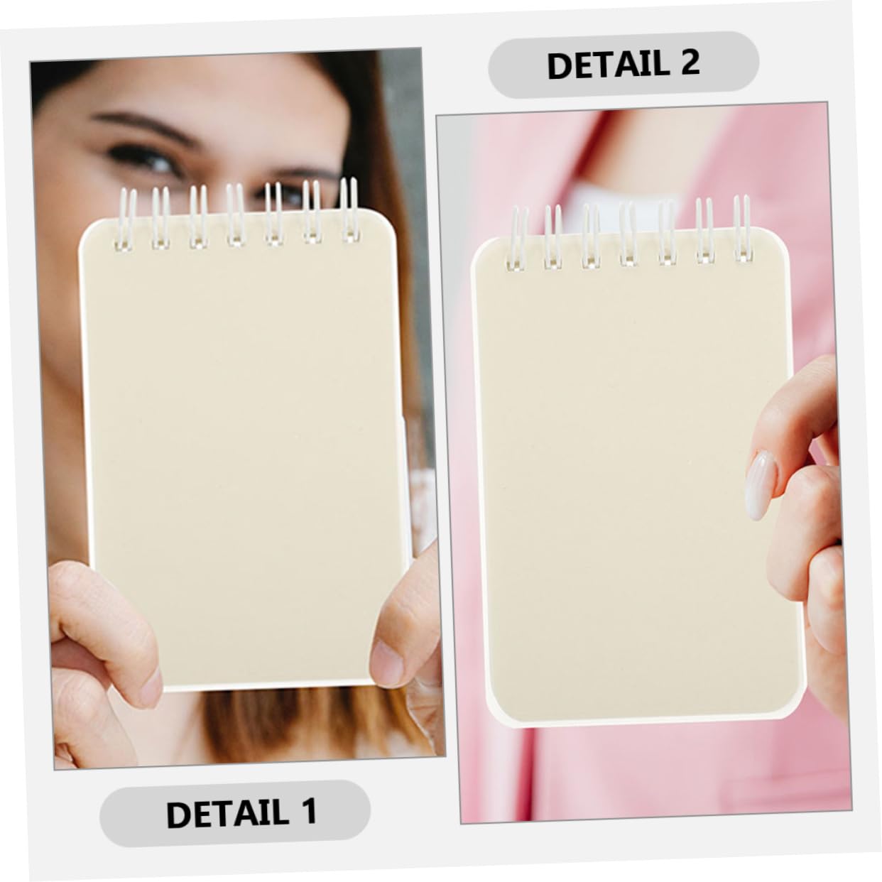 EXCEART 5 Ensembles Livre De Bobine A7 Carnet De Notes Mini Cahier À Spirale Cahiers Pour L'école Cahier De Poche Pour Enfants Collège Petit Bloc-notes De Bureau Blanche Pp 6 Pièces * 5