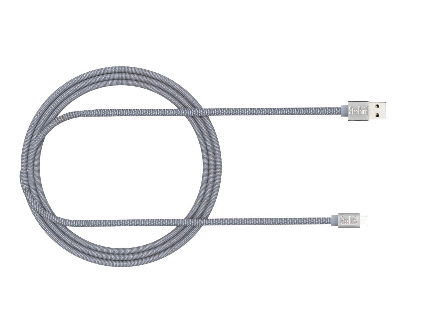 Steelbird USB C Type Nylon Braided 1 Meter Data Cable(Grey) (B08L1BWQYT) Amazon Price History, Amazon Price Tracker