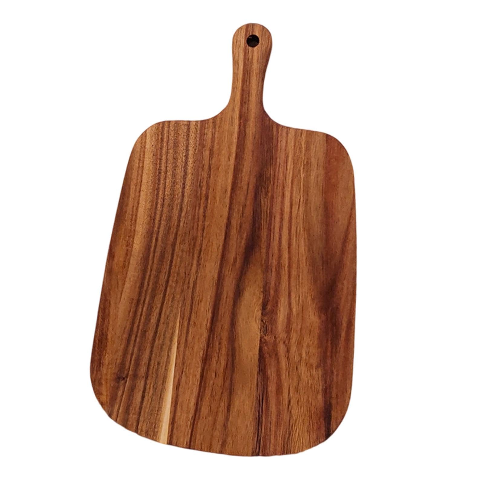 Planche en bois d'acacia pour la cuisine 33cm avec poignée pratique