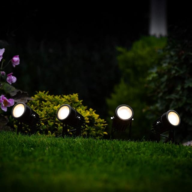 Atlas Solar Powered Outdoor Spotlights (Set of 4)