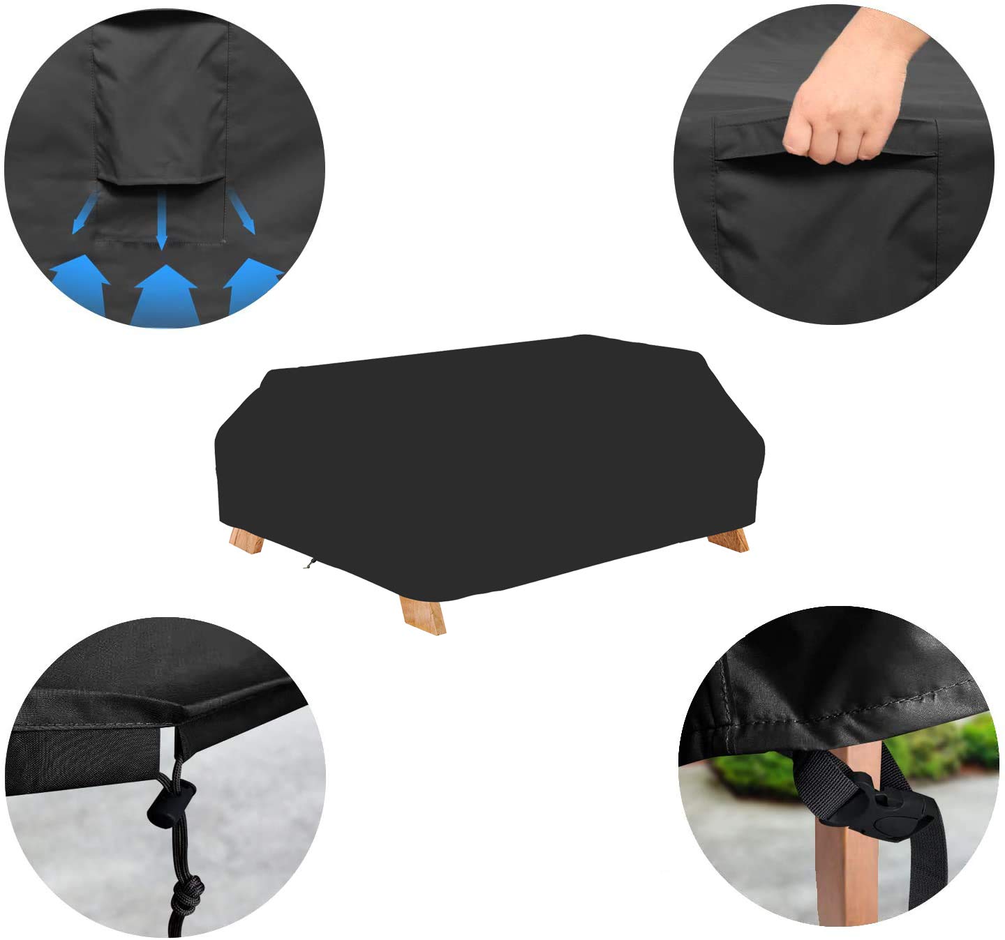Snapklik.com : StorMaster Outdoor Picnic Table Cover Waterproof Heavy ...