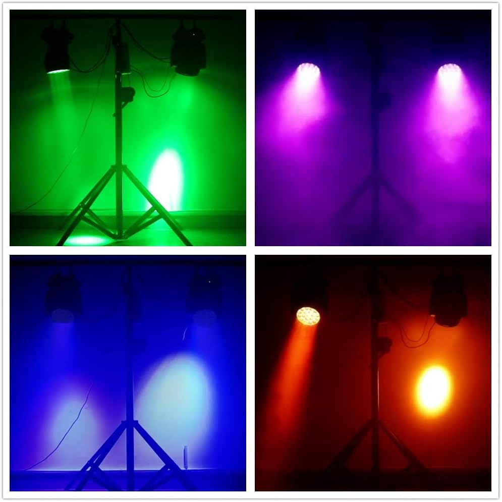 IMRELAX 19x15W RGBW 4in1 LED Moving Head DJ Light Zoom Wash Stage Light for Disco, DJ Gig, Bar, Club, Party