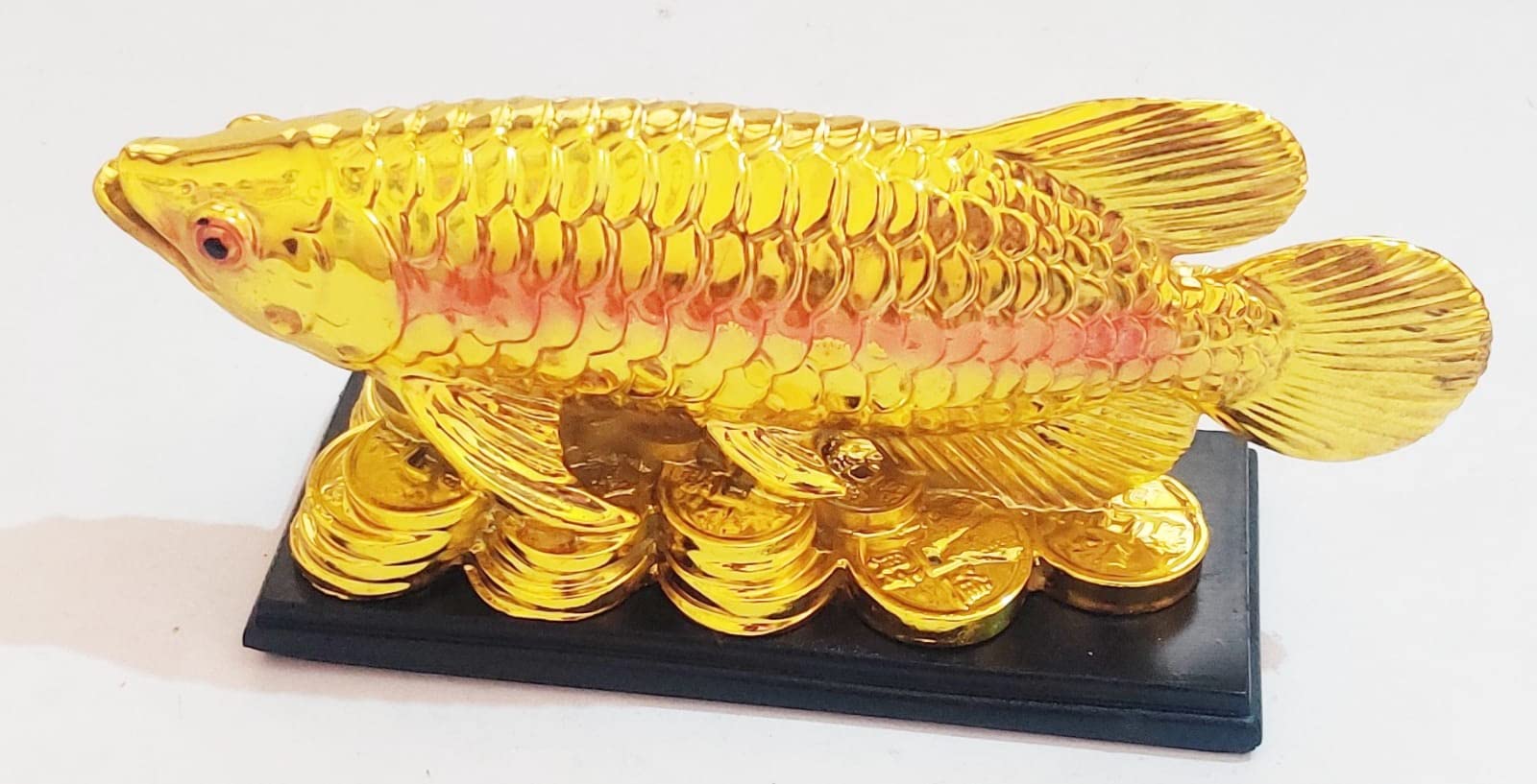 JSK Collection Feng Shui Arowana Fish Decorative Showpiece