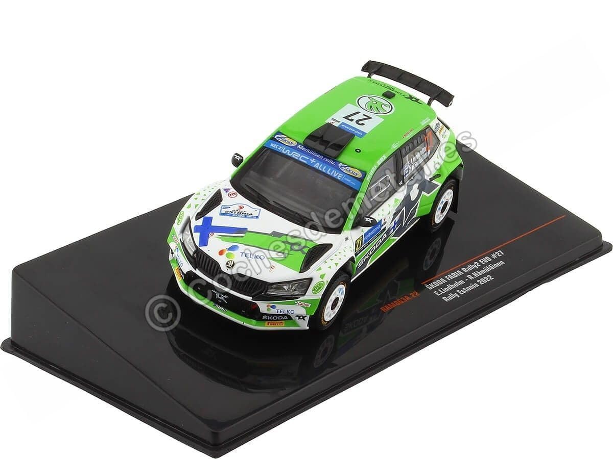 SKODA FABIA RALLY2 EVO N.27 RALLY ESTLAND 2022 LINDHOLM/HAMALAINEN 1:43