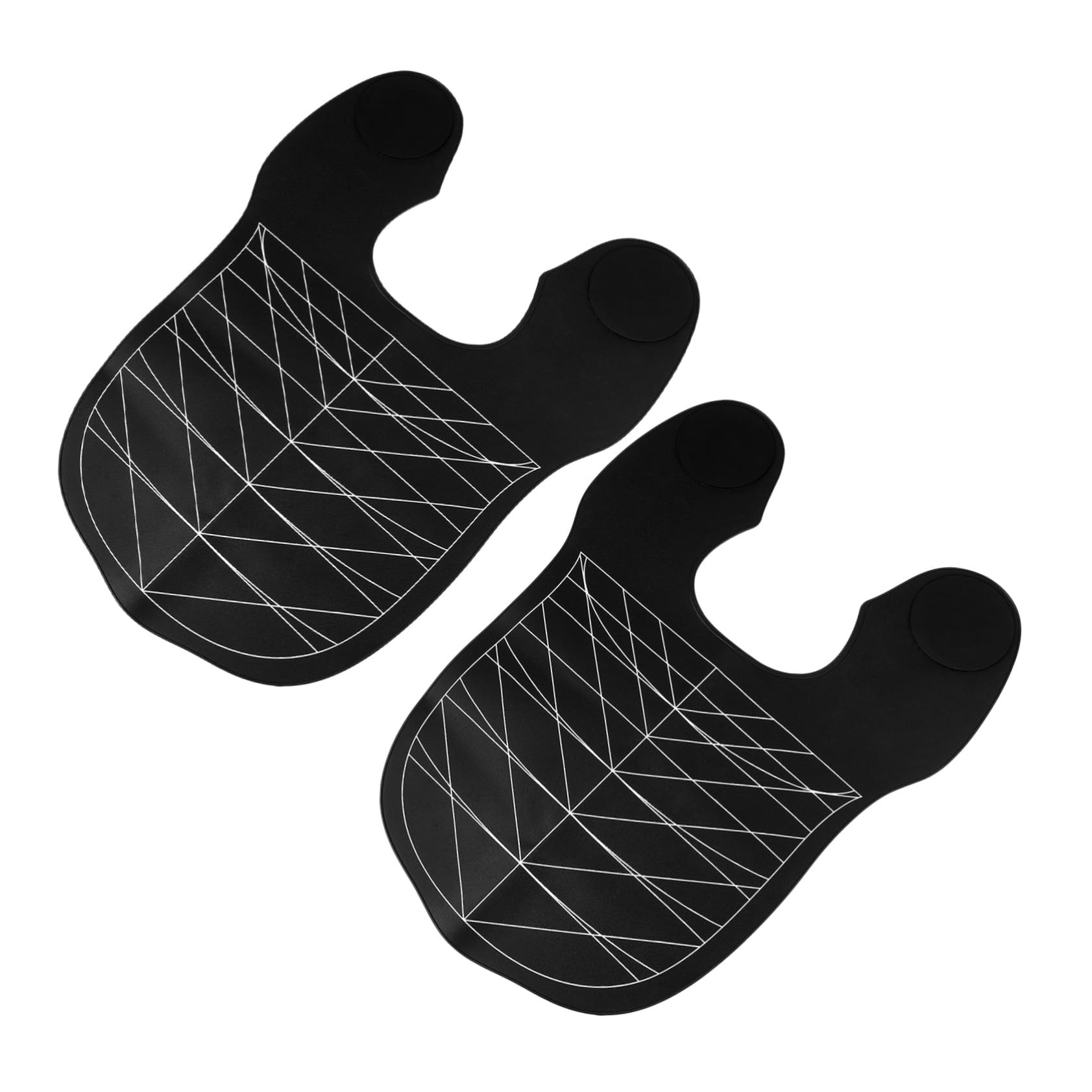 Capa de Peluquería de Silicona Negra, 2 Piezas para Salón | Protección, Diseño Cómodo y Limpieza Sencilla, Uso Profesional para Procedimientos y Teñido