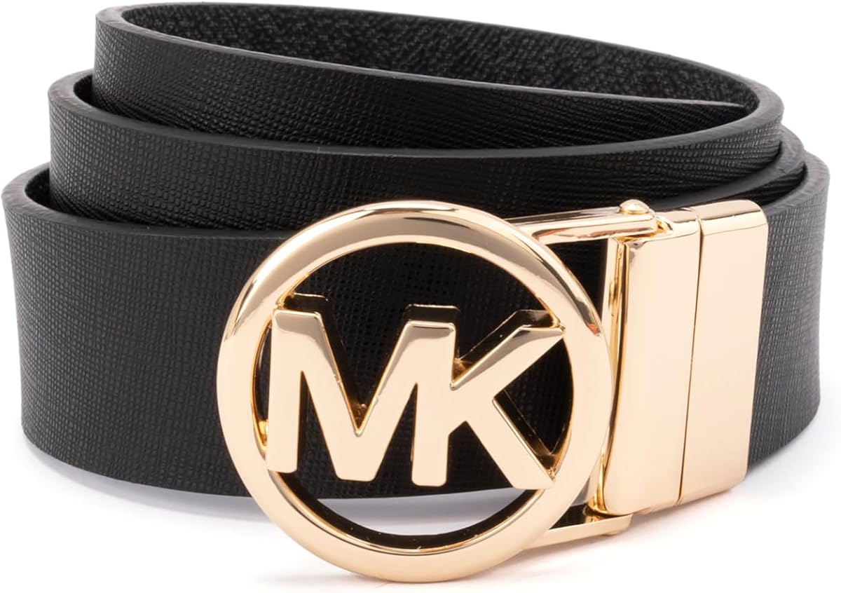 Michael Kors Cinturón reversible para mujer de 1,25 pulgadas, elegante accesorio de moda para el uso diario