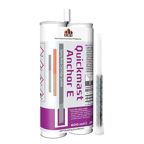 DCP Quickmast E Sistema de anclaje epoxi para hormigón  Ancla de hormigón epoxi de dos partes para barras de refuerzo y varillas roscadas  Sistema