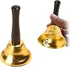 Hand bell table bell service bell small classic metal reception bell gold
