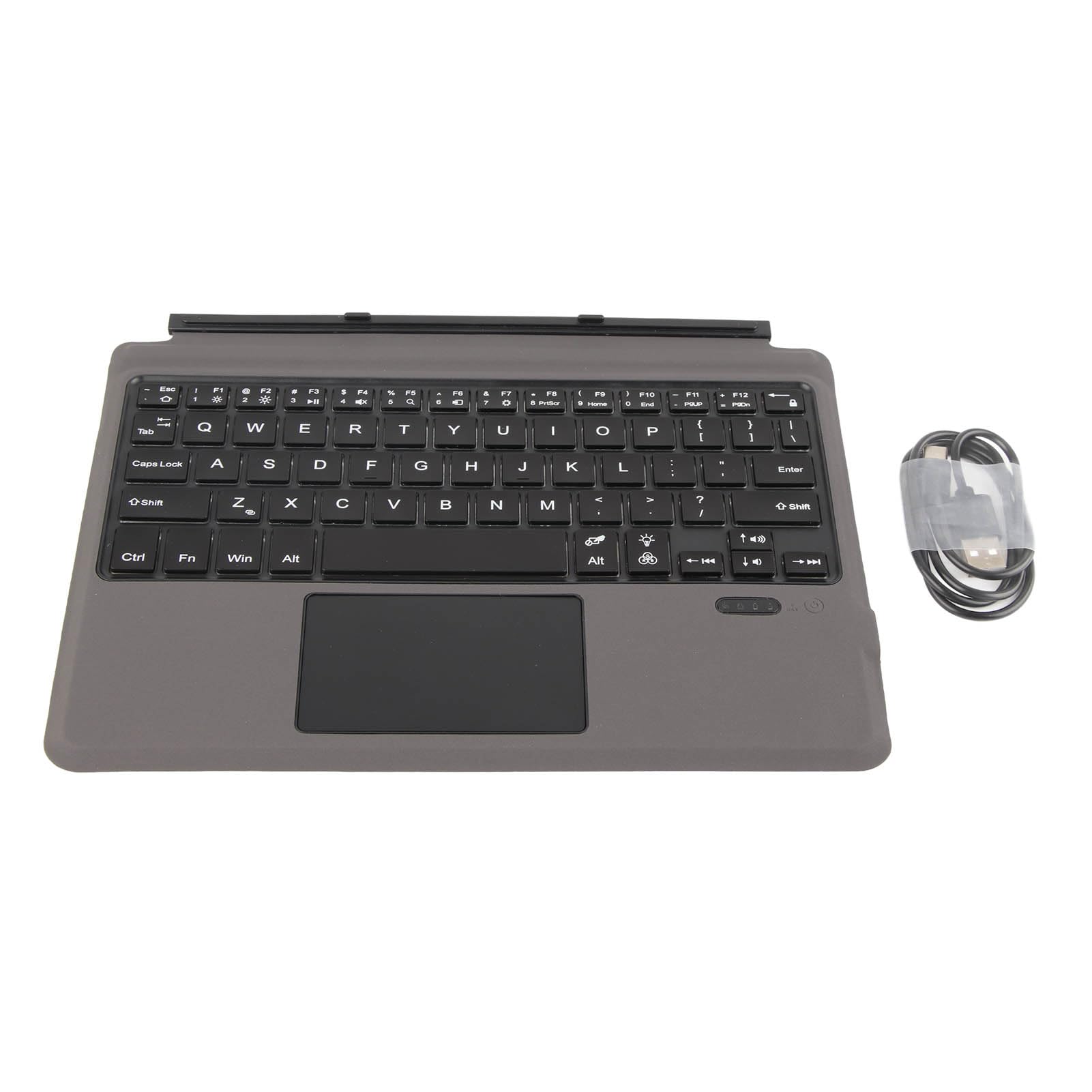 KUIDAMOS Bezprzewodowa Klawiatura Bluetooth Ultra Cienki Panel Dotykowy Skóra PU dla Tabletów Go 1 2 3, Klawiatura Tabletu o Szybkiej Reakcji dla Osób Podróżujących w Biurze (Z kolorowym
