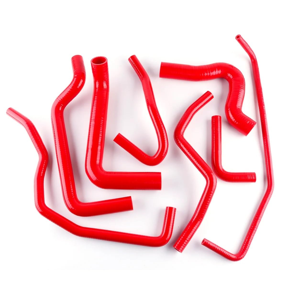 Refrigerante Manguitos Compatible con Fiat para Coupe para T20 2.0 20V GT 1996 1997 1998 1999 2000 Kit De Manguera De Radiador De Refrigerante De Silicona(Red)