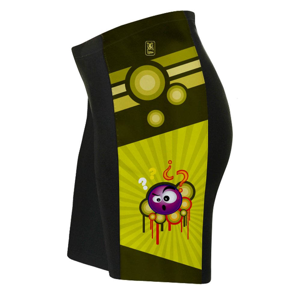 ScudoPro Confused Critter Cycling Shorts for Men - Size 4XL Black