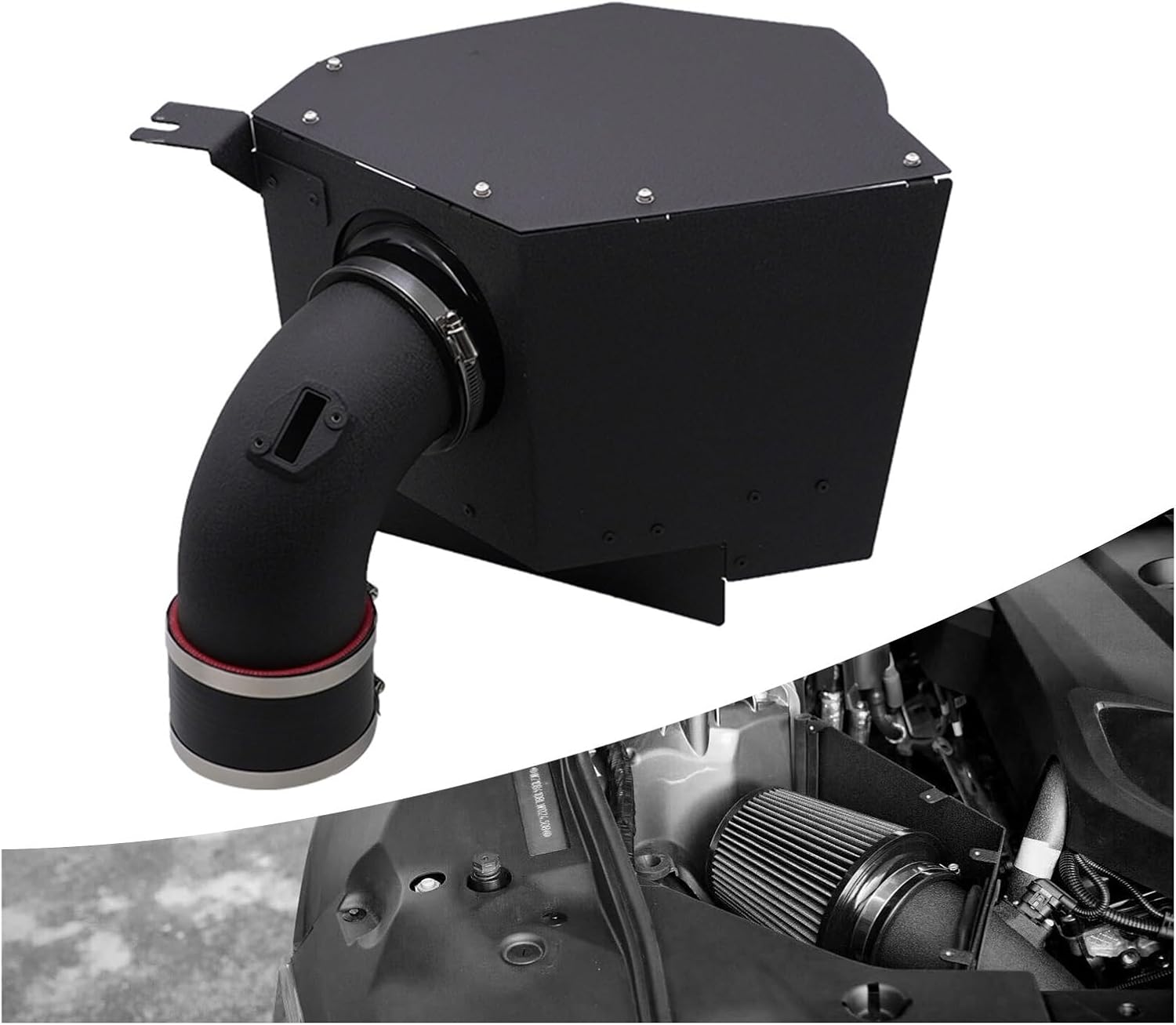 Engine Air Intake Pipe With High Flow Air Filter，Car Cold Air Intake Kit Compatible With Toyota Supra A90 A91 3.0L，Compatible With BMW Z4 M40i 2020-2025 B58(With A054 hose)