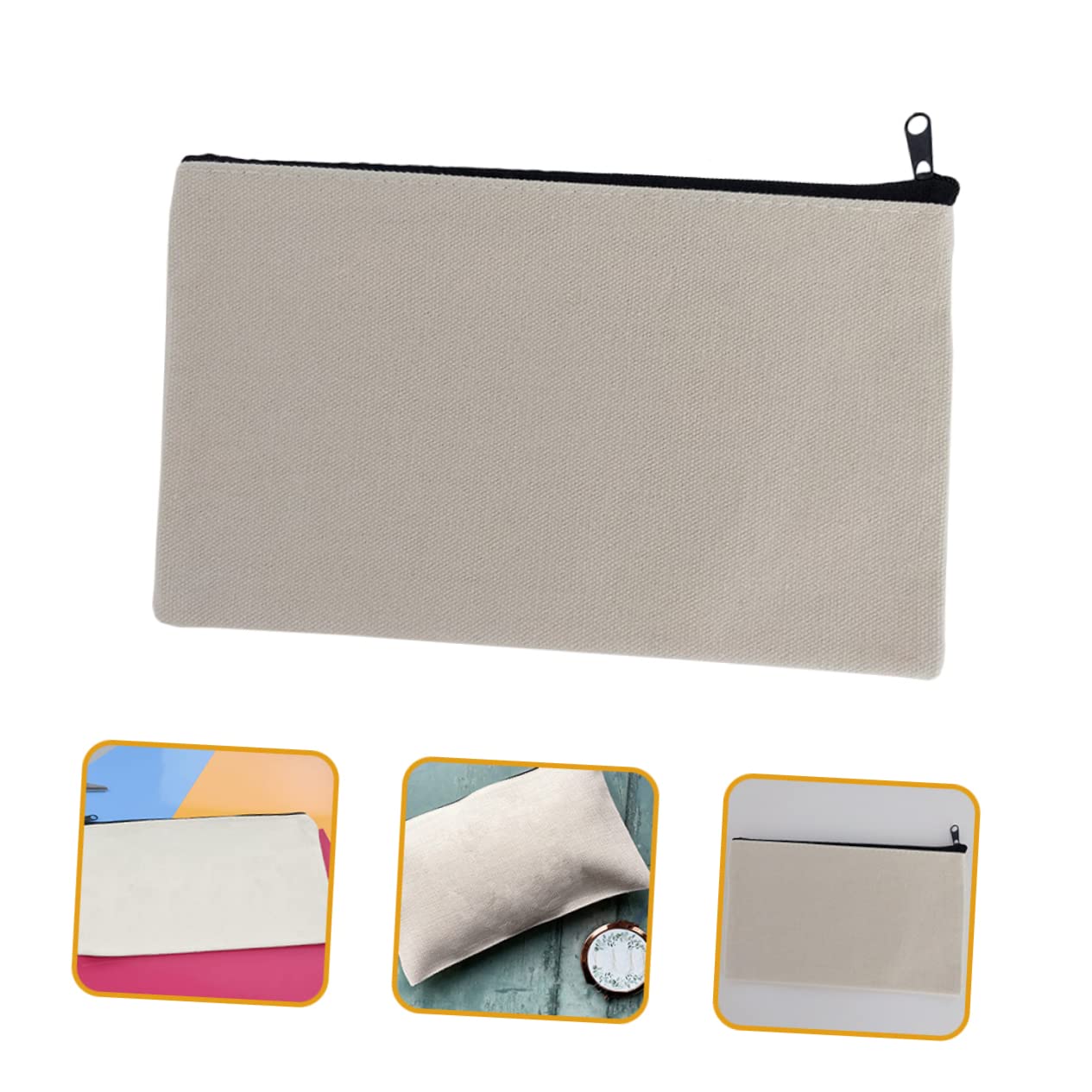 OSALADI 14pezzi Astuccio Cerniera in Tela Borsa Per Cancelleria Portatile Astuccio Per Matite e Cosmetici Leggero Ma Capiente Per Penne Righelli e Bussolacche