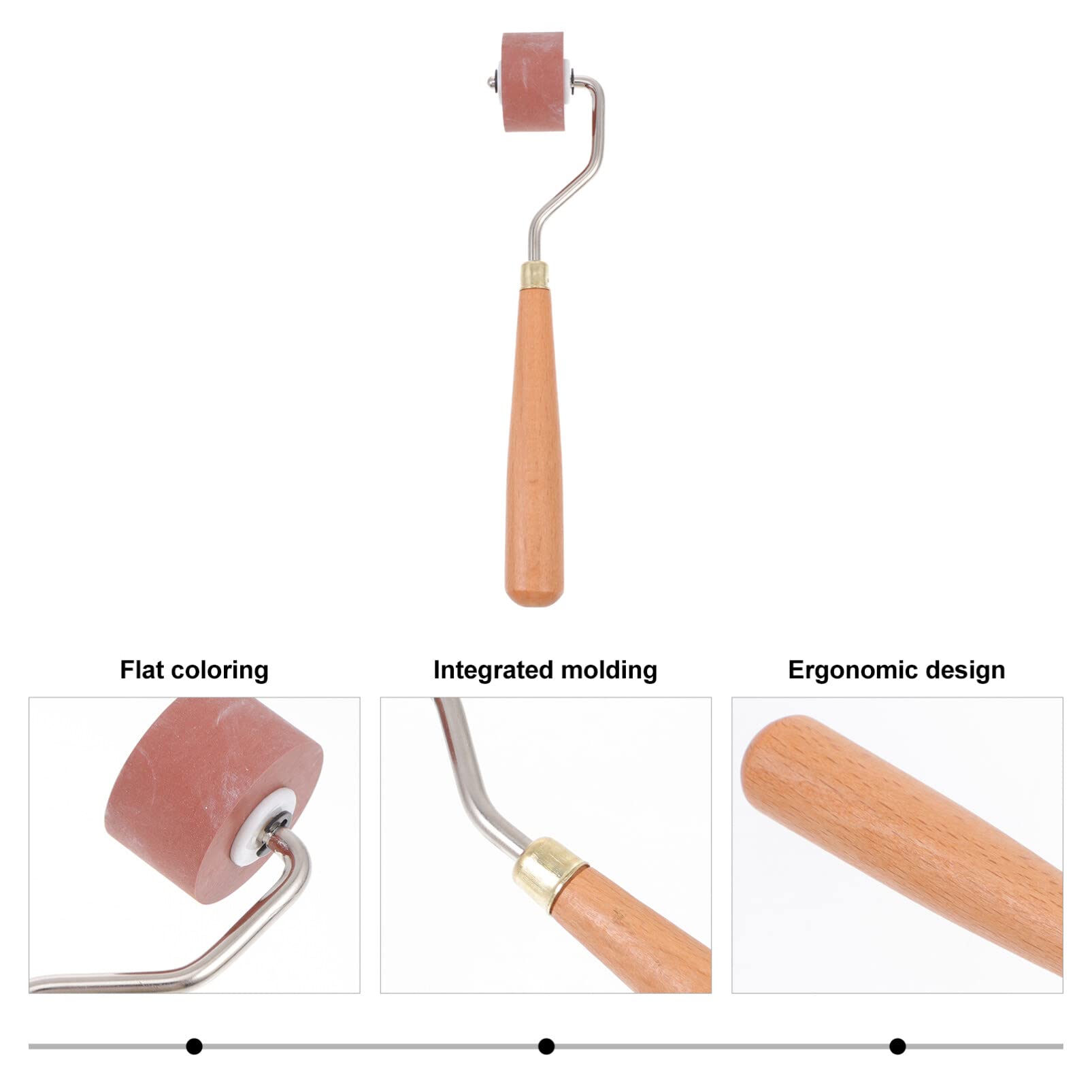 VICASKY Rubber Roller Printmaking Strong Practical for Ink Wall Painting Craft