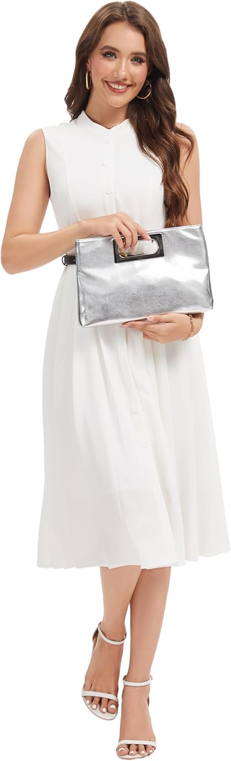 Formal Evening Bag Clutch Purses for Women Evening Purse for Prom Evening Clutch Classy Gold, Silver, Black
