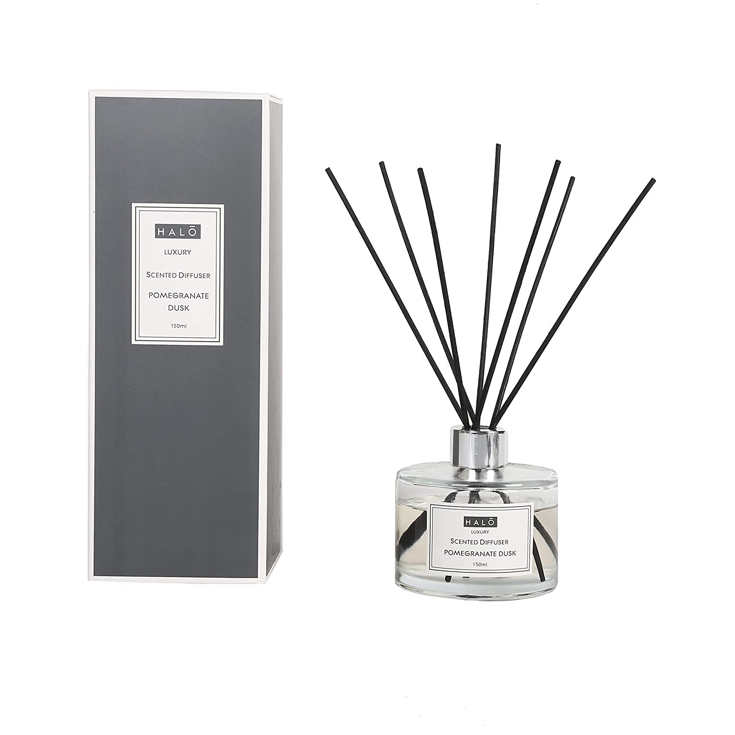Sleepdown Halo Reed Diffuser - Pomegranate Dusk - 150ml - Up to 8 Weeks of Fragrance