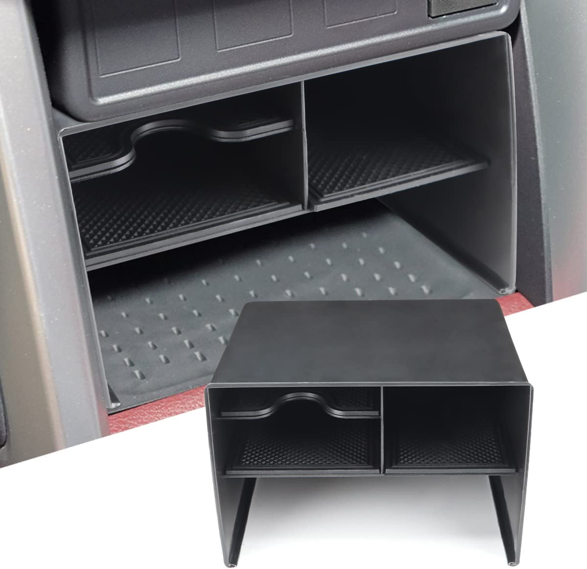 Organizer YEE PIN Per Toyota Corolla Cross 2021-2023 - Scatola Portaoggetti Per Console Centrale Con Tappetino Antiscivolo - Foto 3