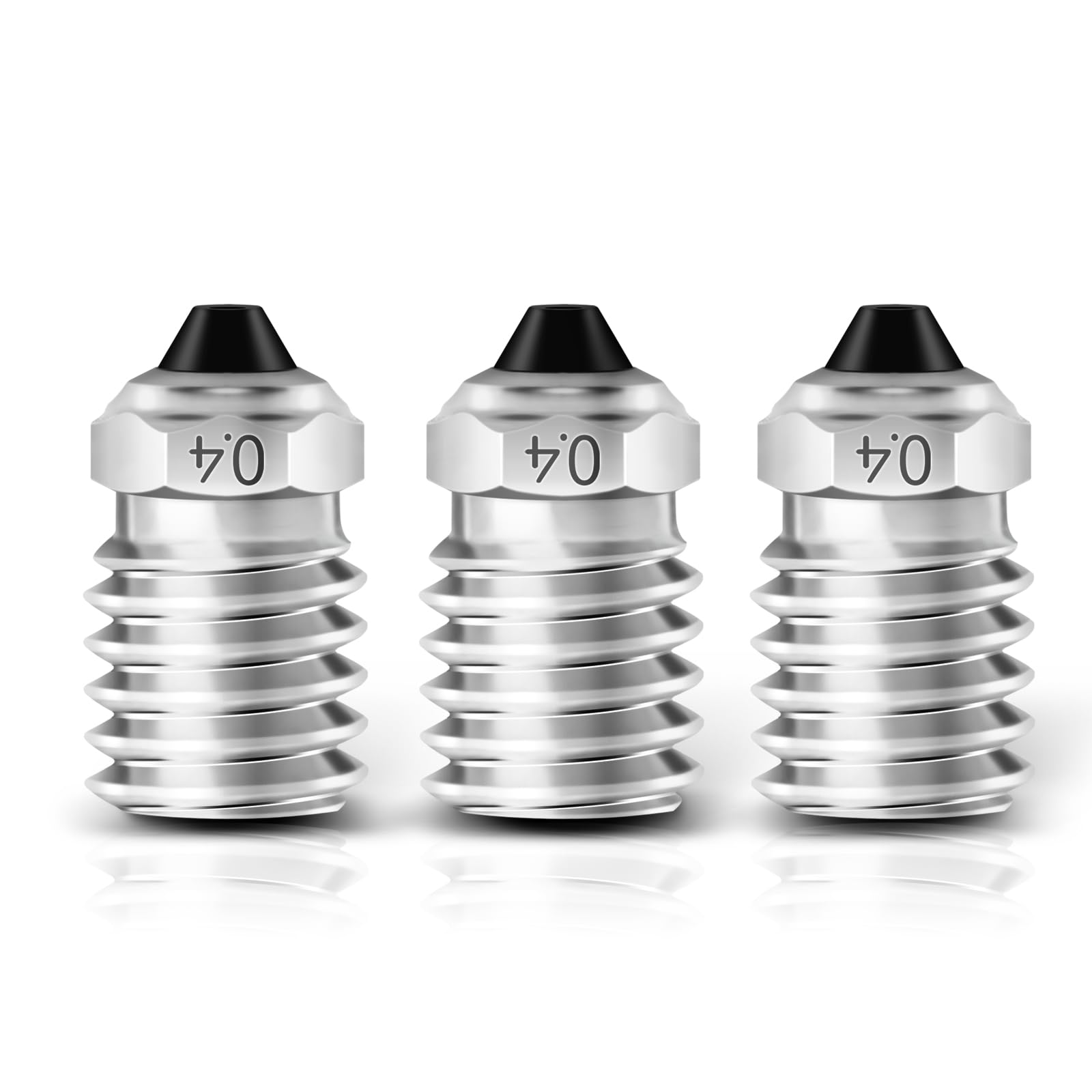 IdeaFormer Lot de 3 buses bimétalliques de 0,4 mm pour Bambulab X1 X1C IdeaFormer Lot de 3 buses bimétalliques de 0,4 mm pour Bambulab X1 X1C