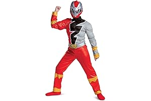 Kids Red Power Ranger Costume for Ages 7-8: Unleash the Dino Fury!