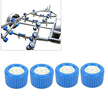 Rulli Oscillanti Per Barche Aramox - Set Di 4, Blu, Per Rimorchi E Yacht
