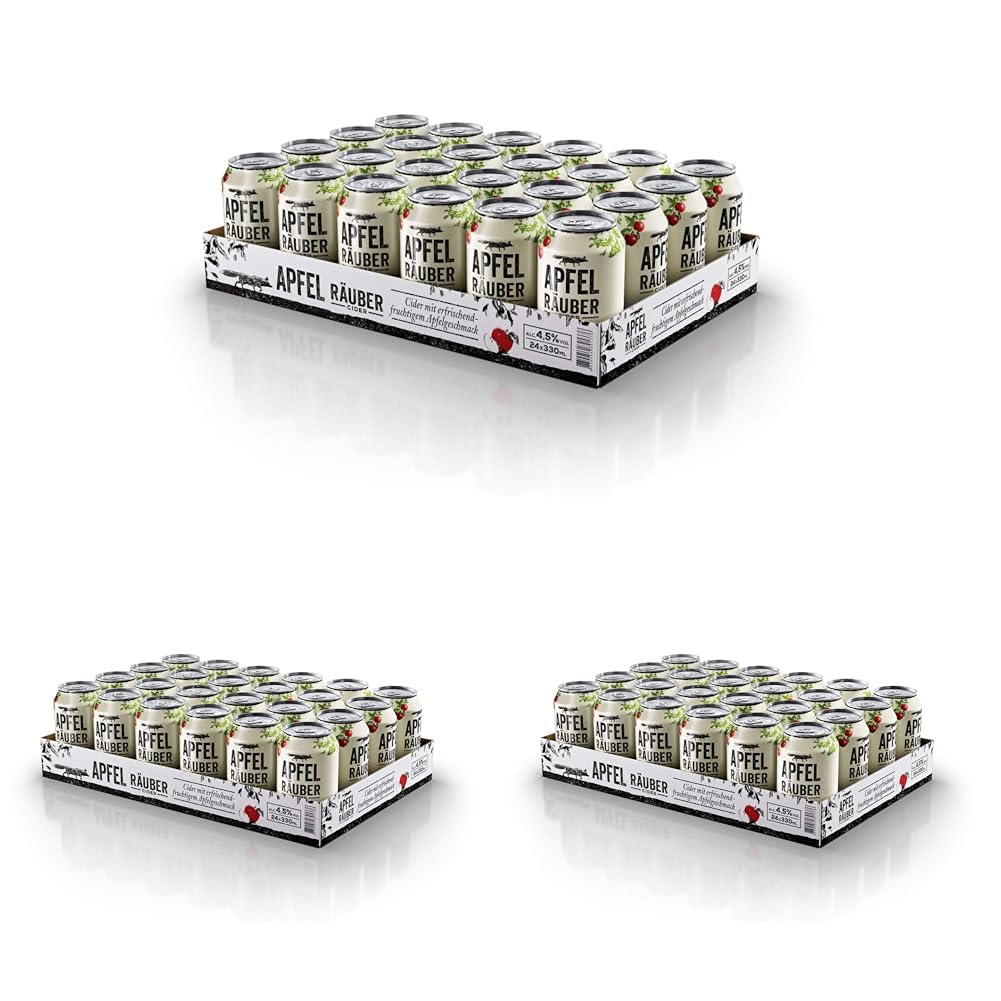 Apfel Räuber Cider EINWEG (24 x 0.33 l) (Packung mit 3)