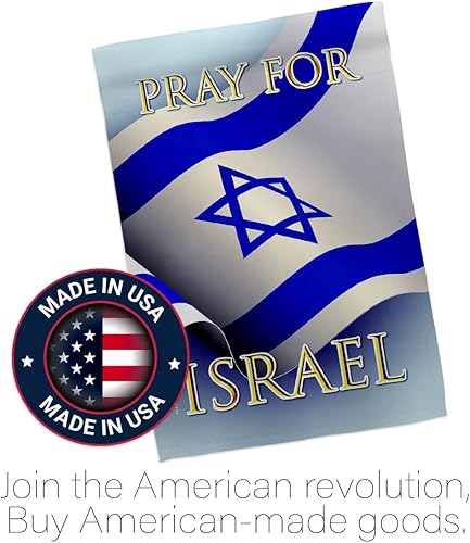 Miniatura 5 de USA Decoration Pray for Israel - Juego de asta de bandera de Israel para el hogar, letrero de patio, soporte de tumba, poste de cementerio, tapiz