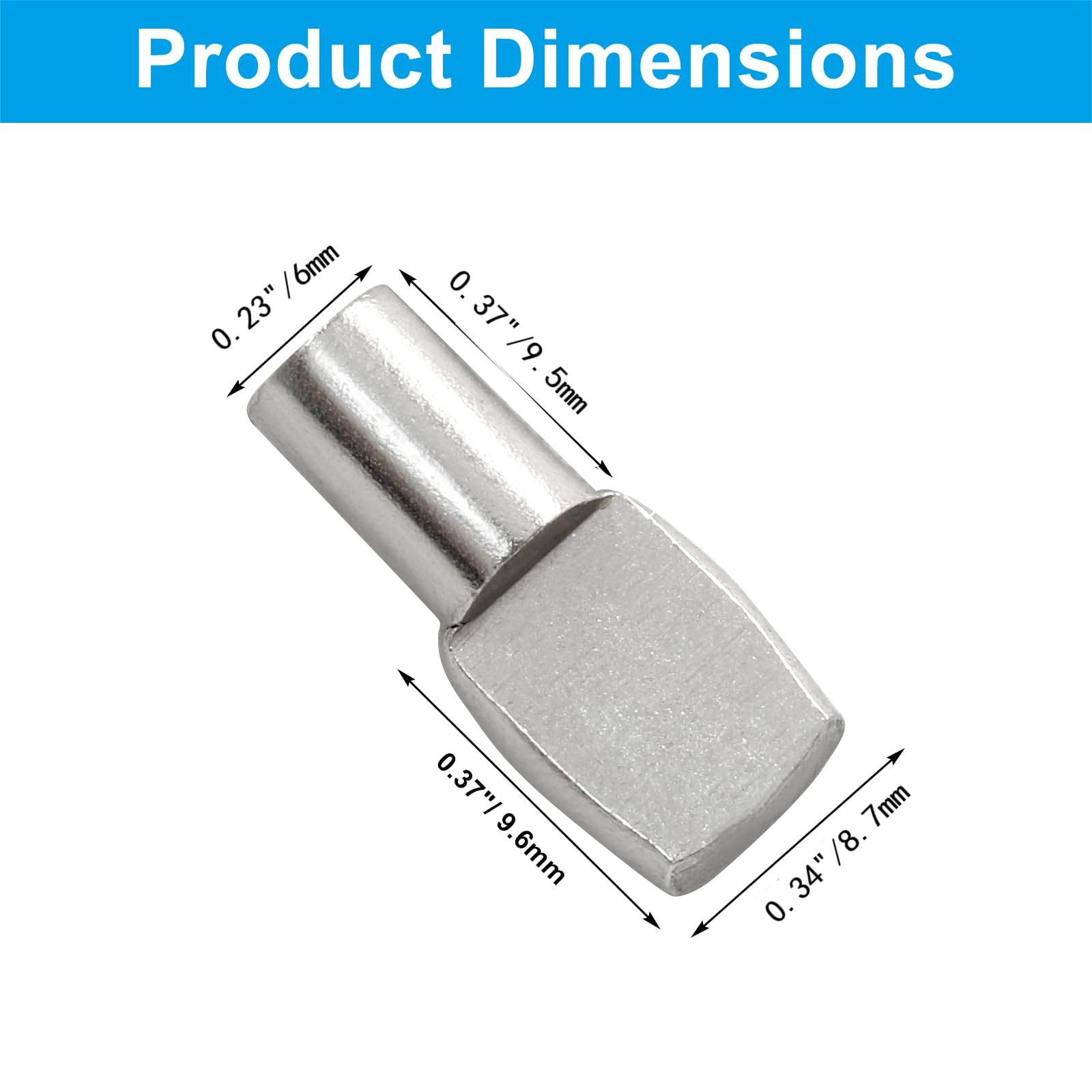 50Pcs 6mm Shelf Pins Kit with Box — Amazon image 2
