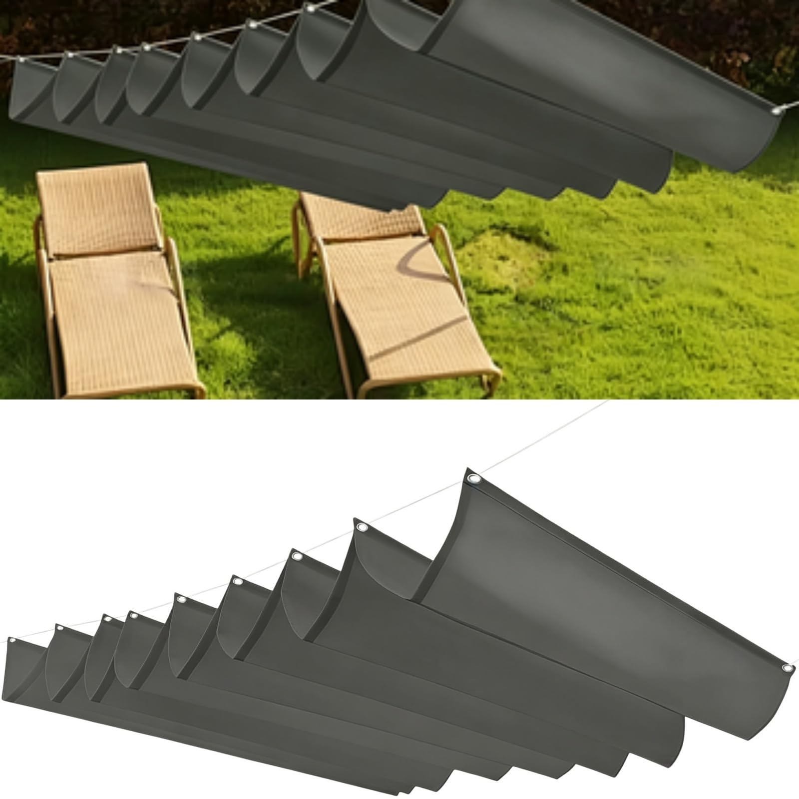 Toile d'ombrage pergola contre chaleur et rayons UV intenses