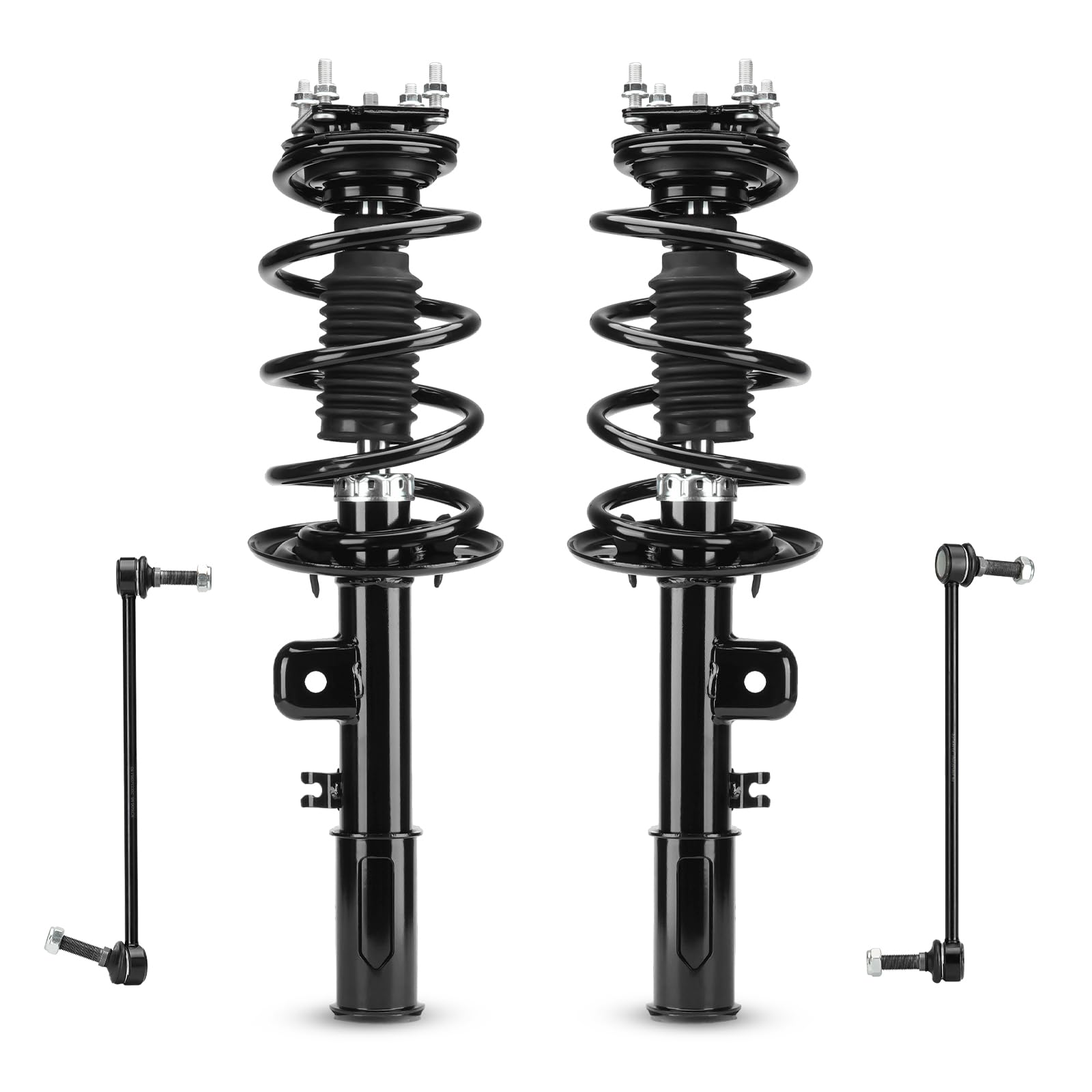 Amazon.com: Front Struts w/Coil Spring Shock Absorber Assembly + 