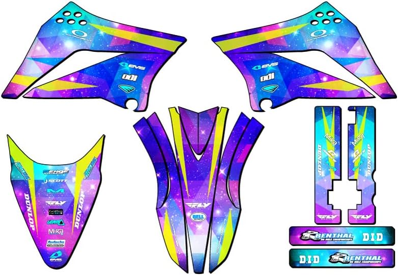 2010-2025 KLX 110 Space KADET Galaxy Senge Graphics Complete Kit Compatible with Kawasaki