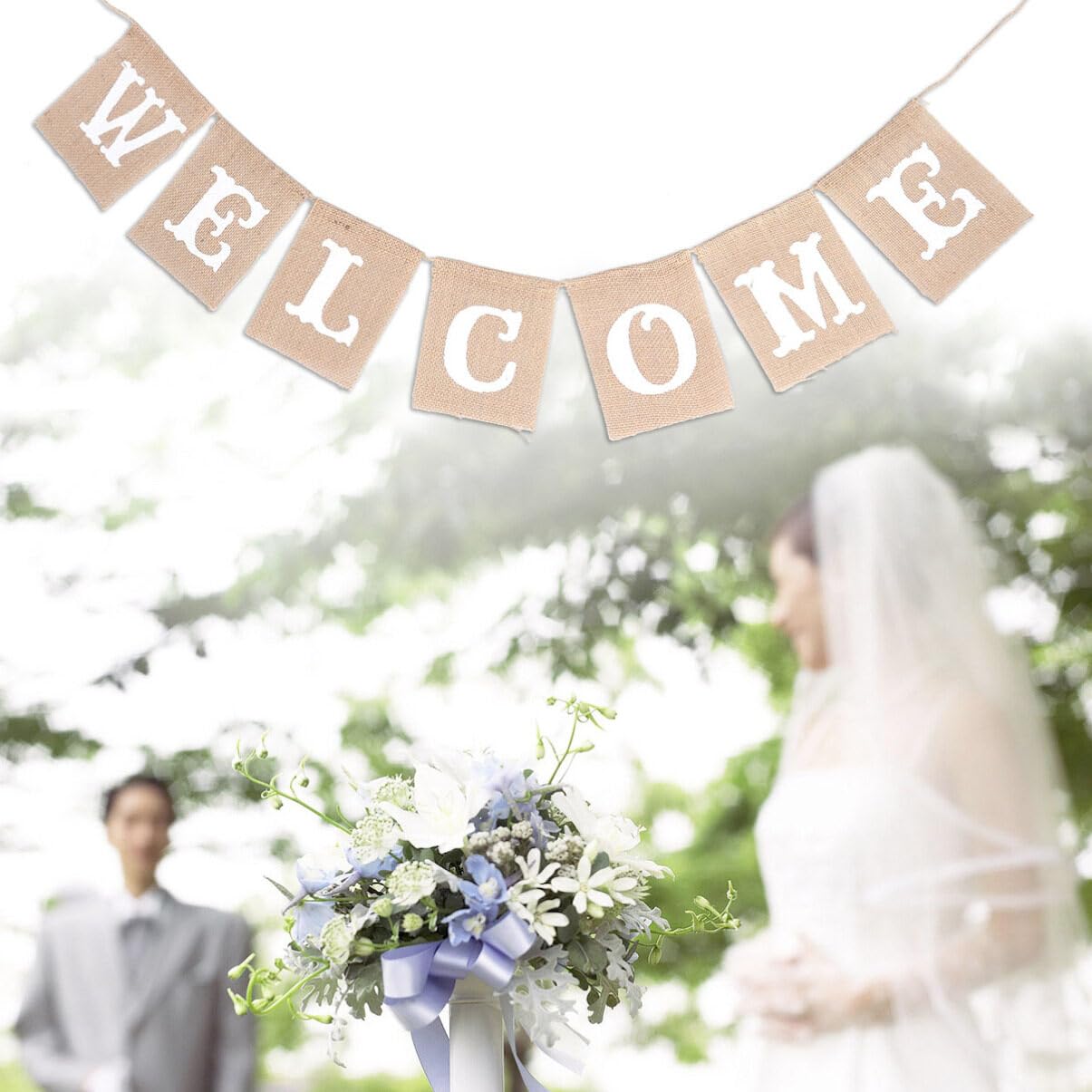 Amazon.co.jp: STOBAZA パーティーバナー ウェルカム WELCOME